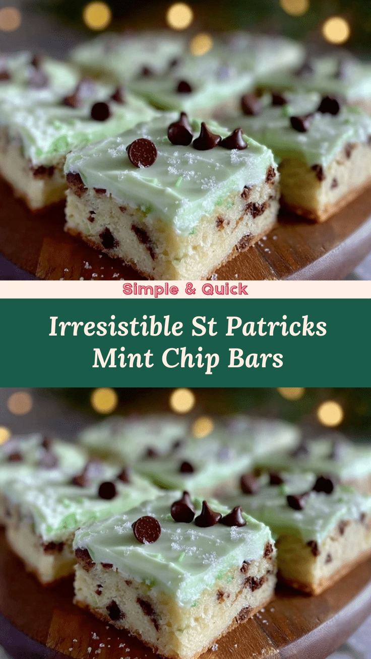 Mint Chip Frosted Bars recipe