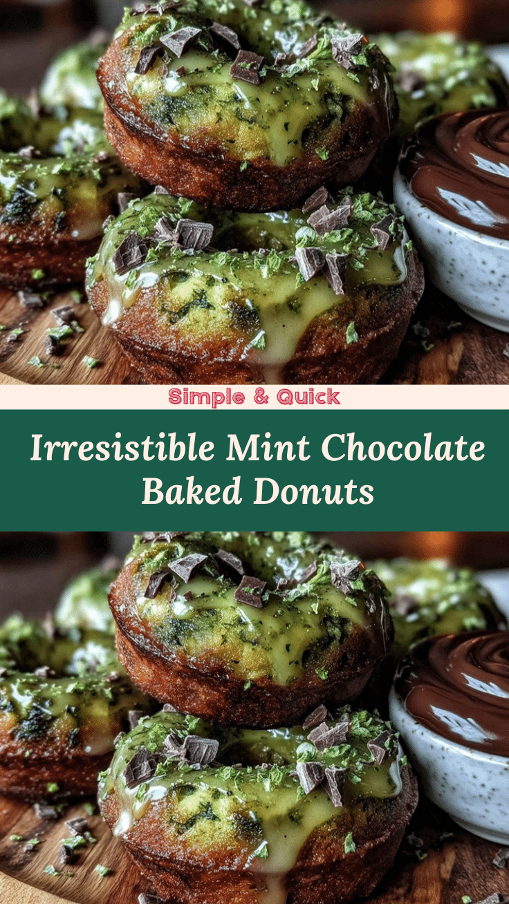 mint chocolate baked donuts recipe