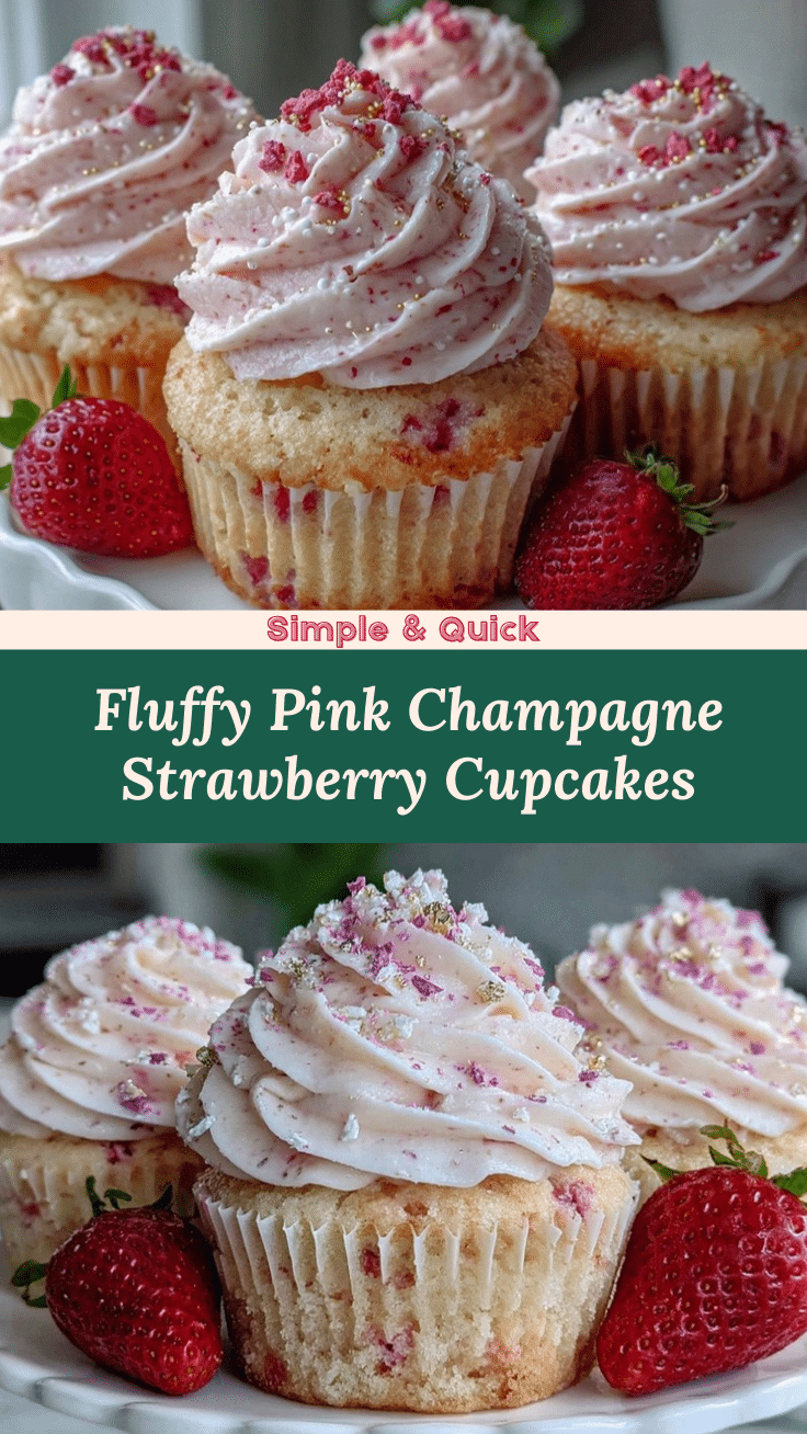 pink champagne cupcakes recipe