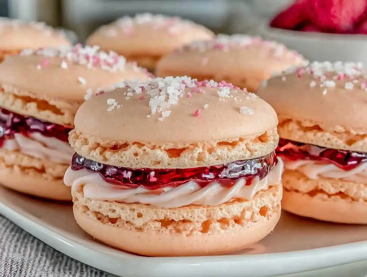 Pink Champagne Macarons - featured image