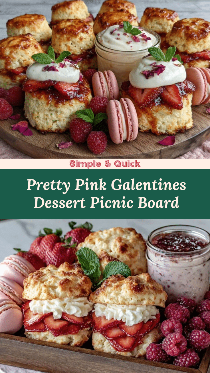 pink dessert picnic board recipe
