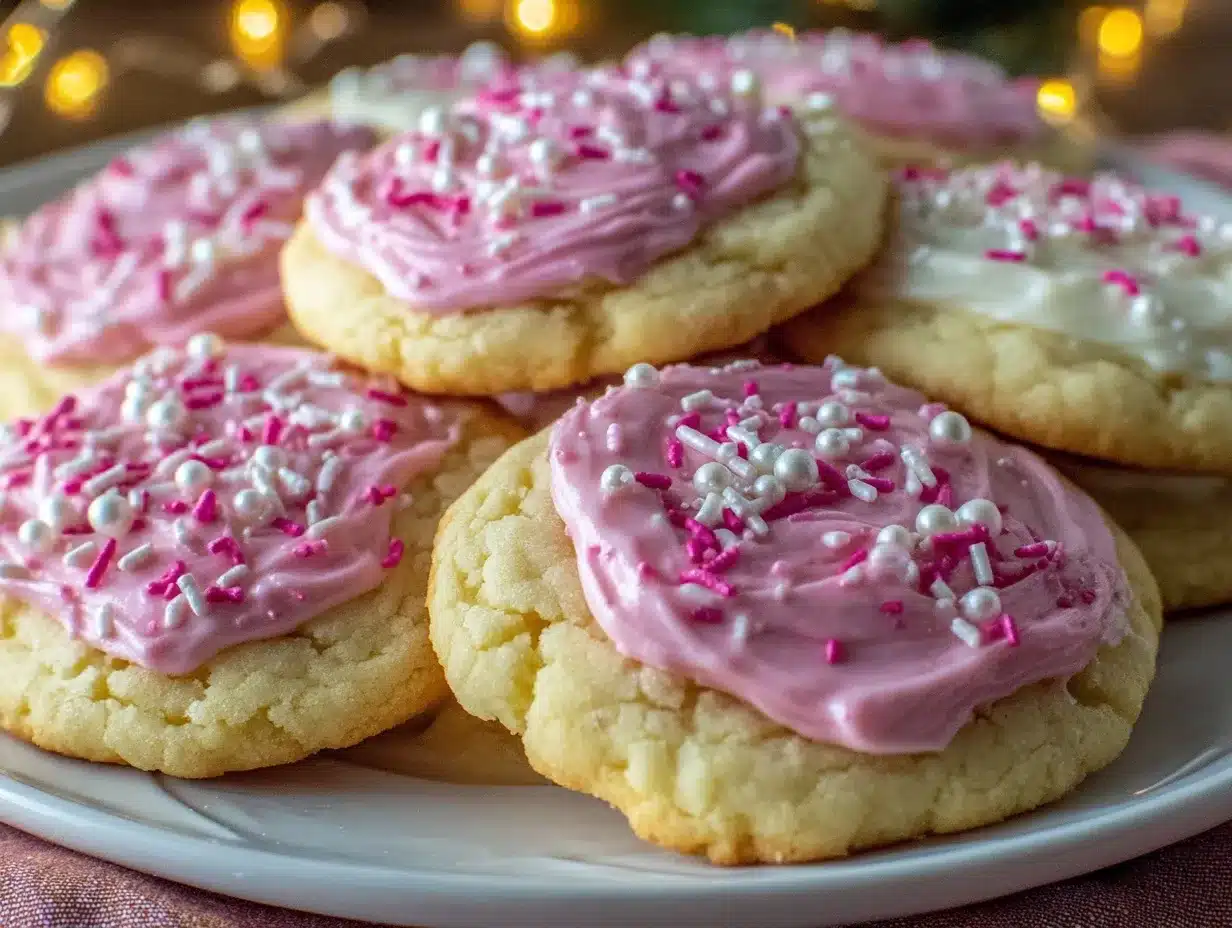pink velvet sugar cookies preparation steps
