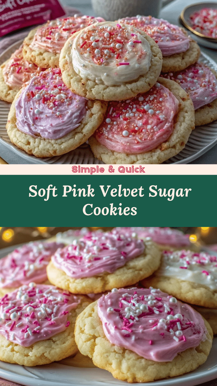 pink velvet sugar cookies recipe