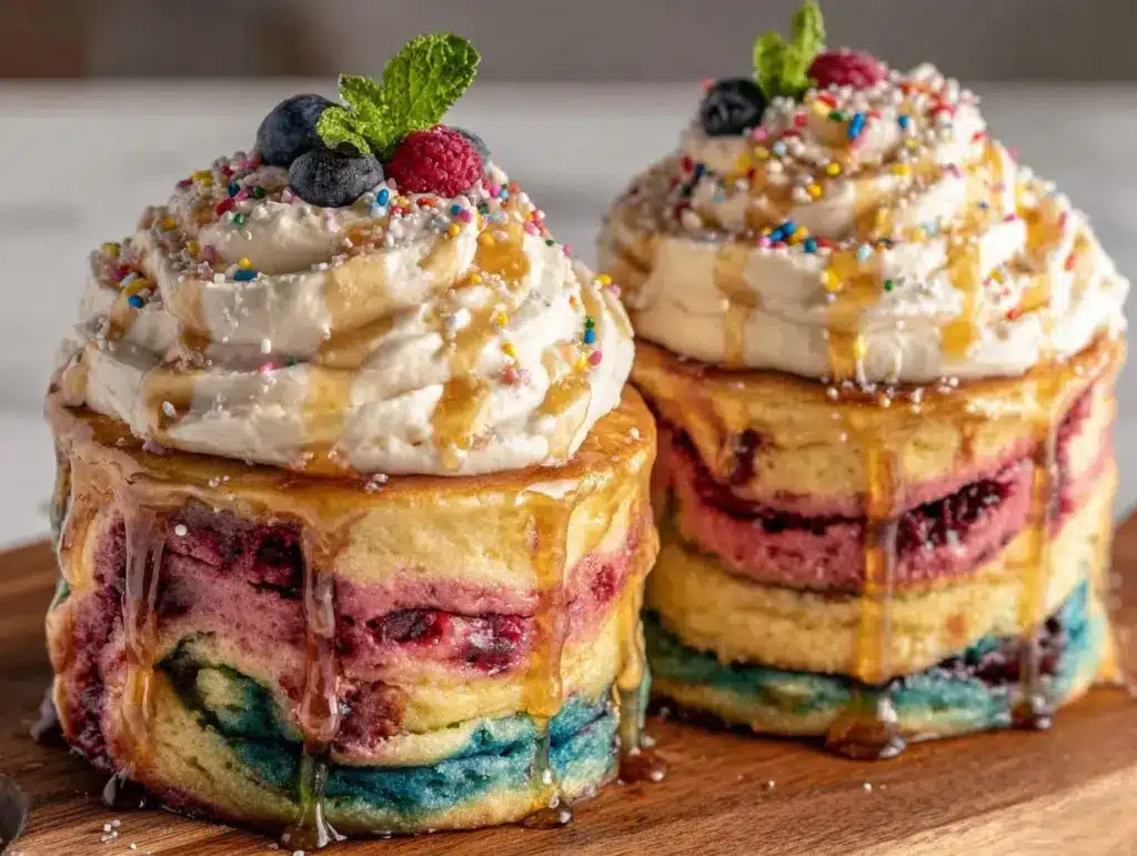 rainbow pancake twirl jars - featured image