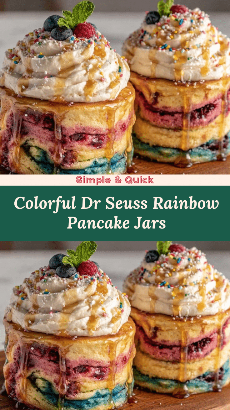 rainbow pancake twirl jars recipe