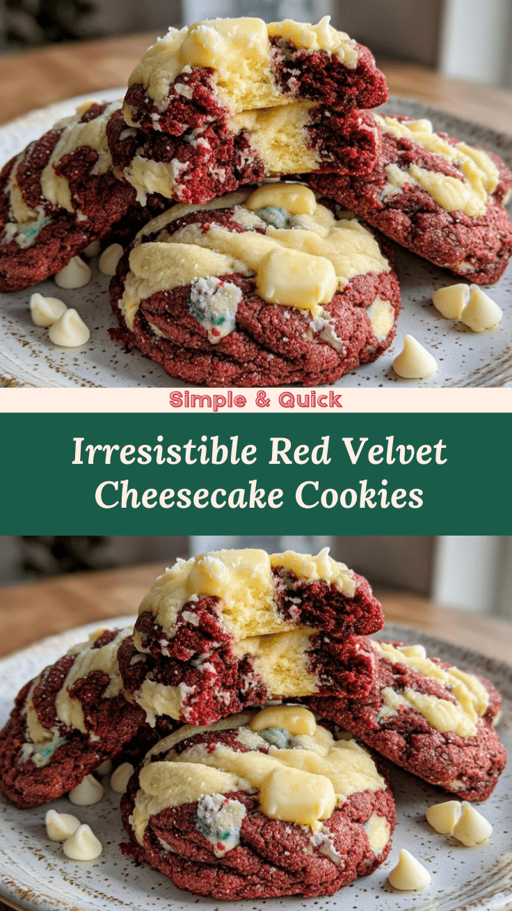 red velvet cheesecake cookies recipe