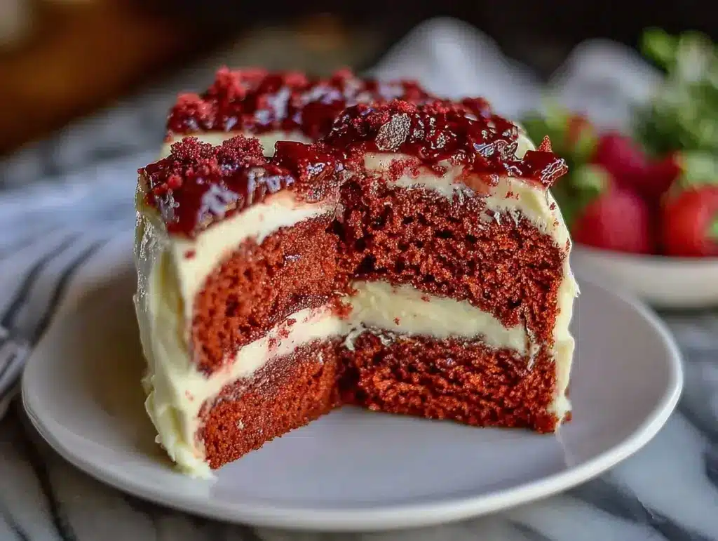 Red Velvet Heart Layer Cake - featured image
