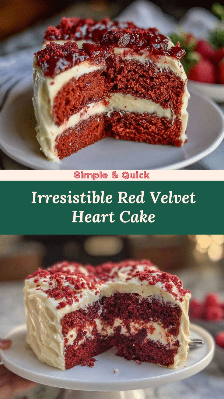 Red Velvet Heart Layer Cake recipe