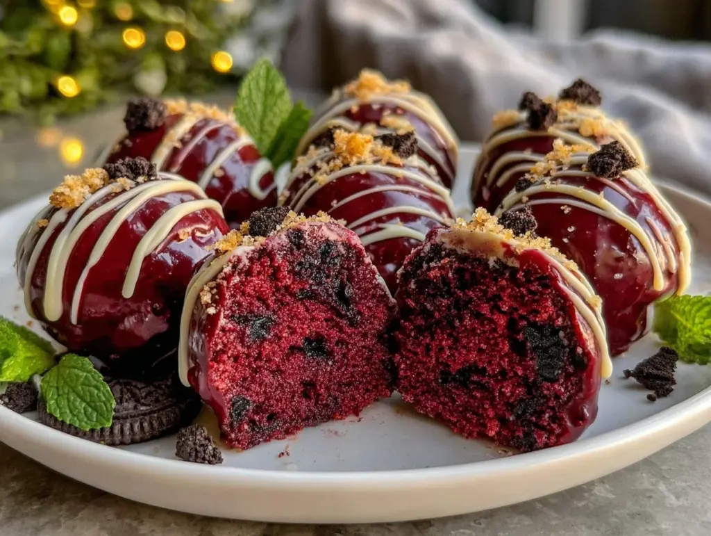 Red Velvet Oreo Truffles - featured image