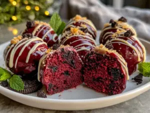 Red Velvet Oreo Truffles - featured image