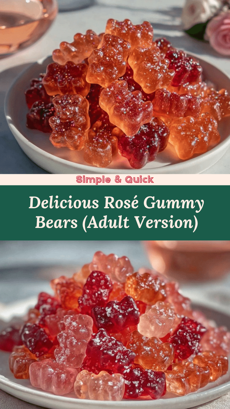 rosé gummy bears recipe