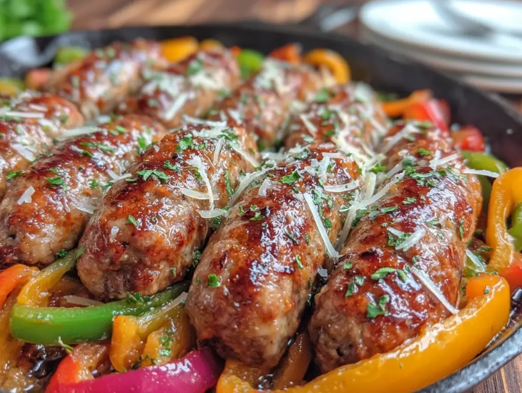 sausage and peppers skillet - featured image