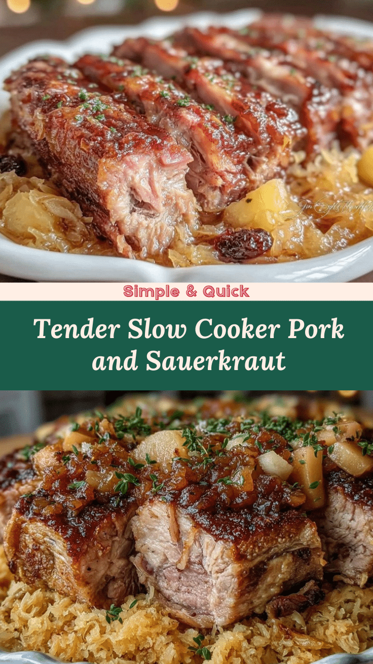 slow cooker pork and sauerkraut recipe
