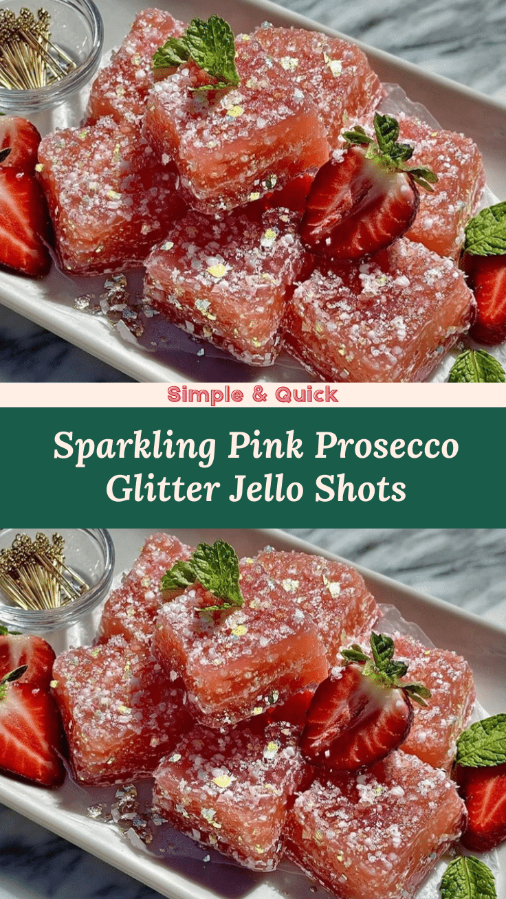 Sparkling Pink Prosecco Jello Shots recipe