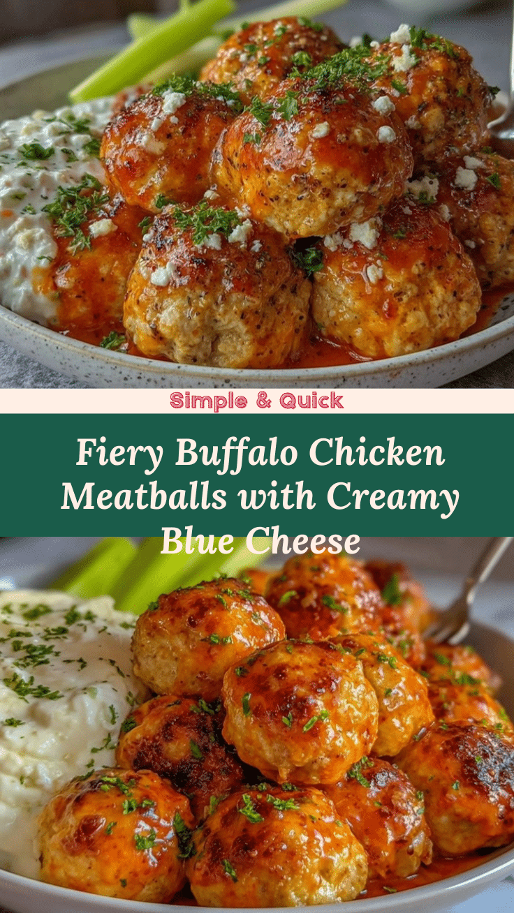 spicy buffalo chicken meatballs recipe