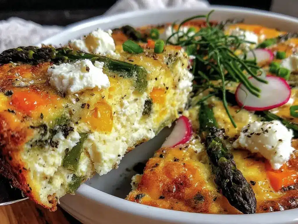 spring vegetable frittata - featured image
