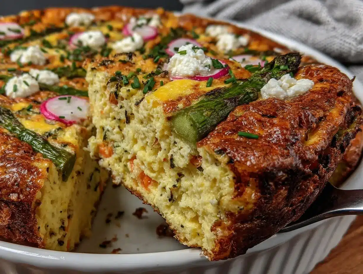 spring vegetable frittata preparation steps