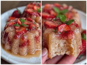 Strawberry Champagne Jello Mold - featured image