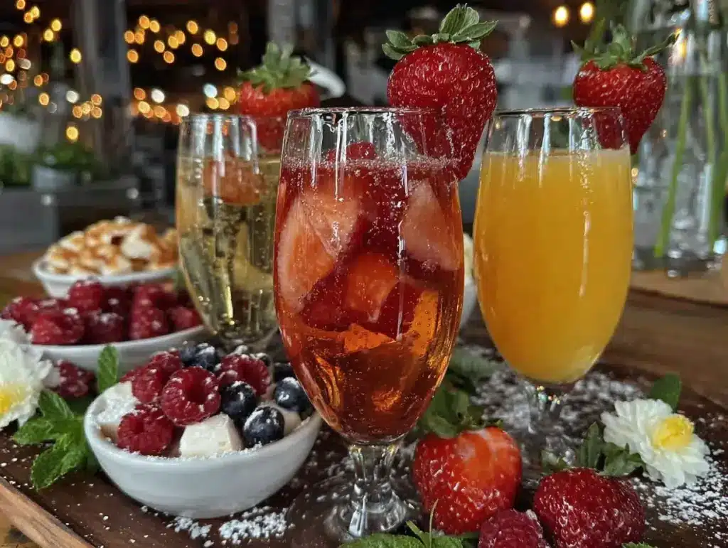 strawberry mimosa bar - featured image