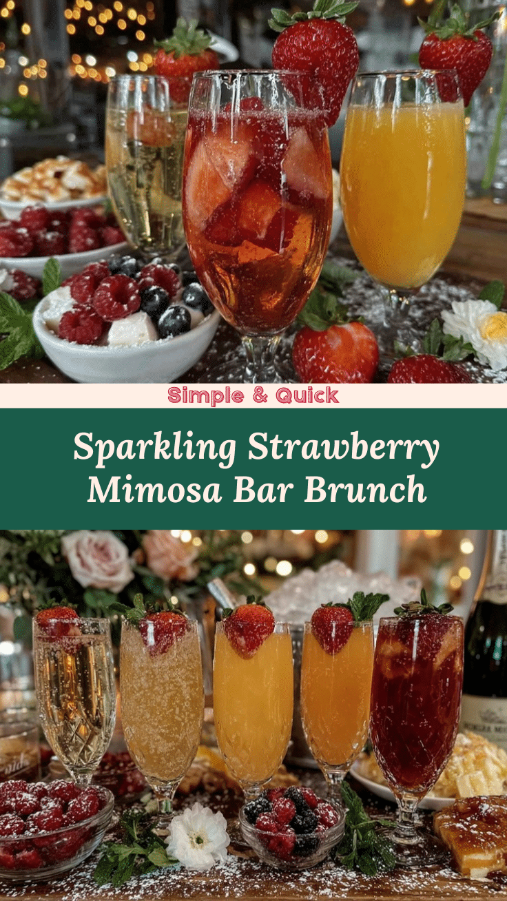 strawberry mimosa bar recipe