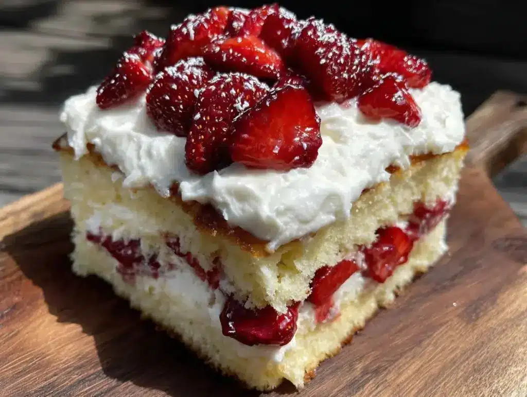 Strawberry Shortcake Layer Cake - featured image