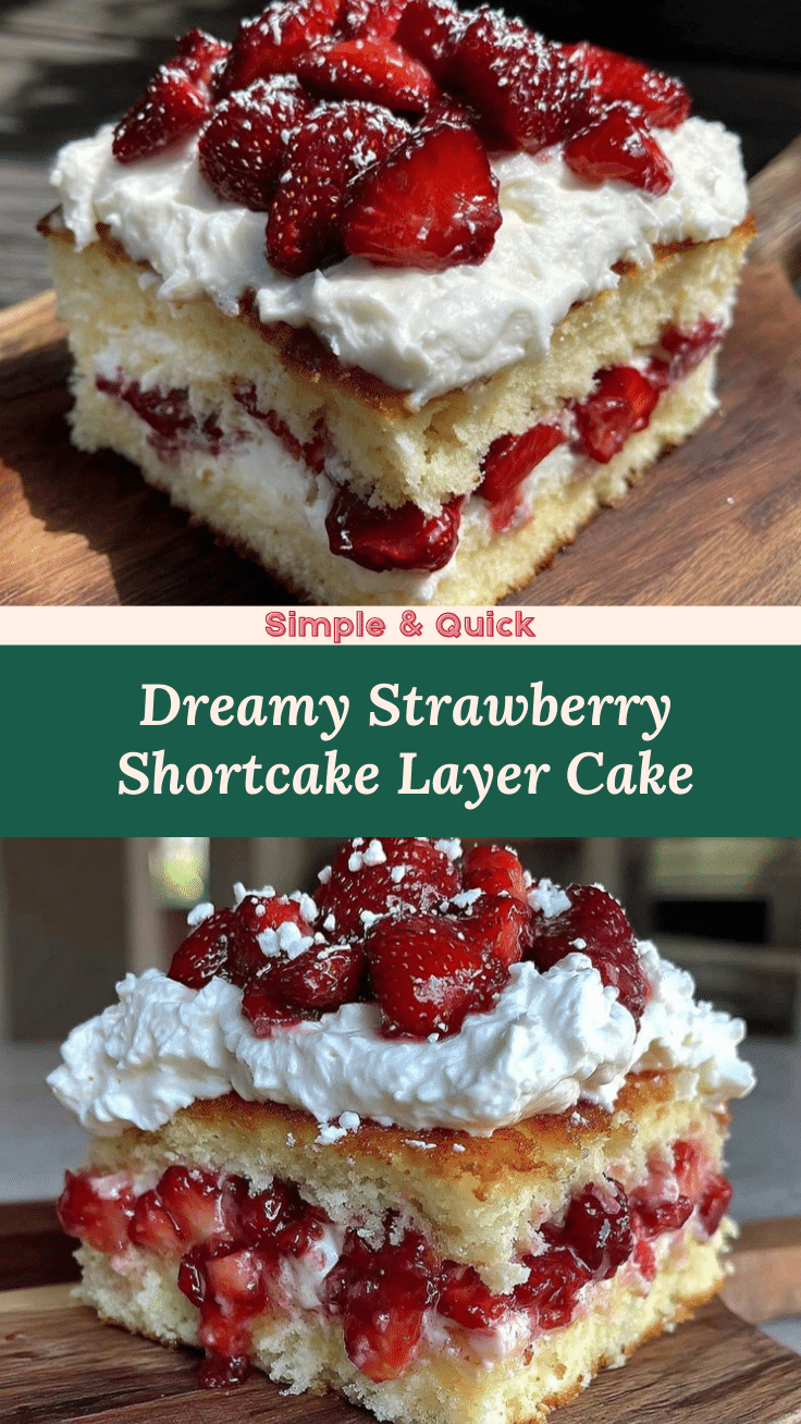 Strawberry Shortcake Layer Cake recipe