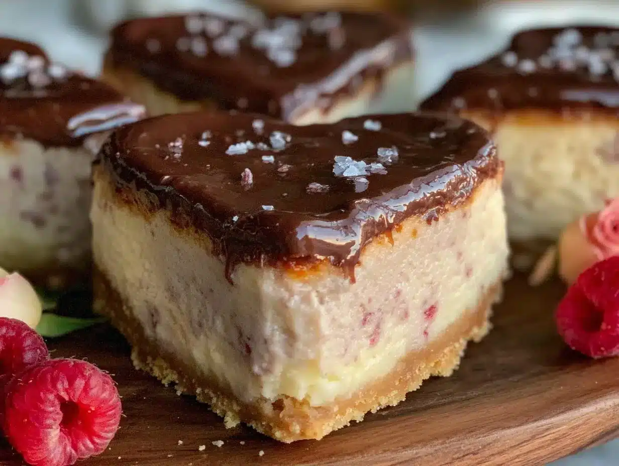 valentines heart shaped chocolate cheesecake bars preparation steps