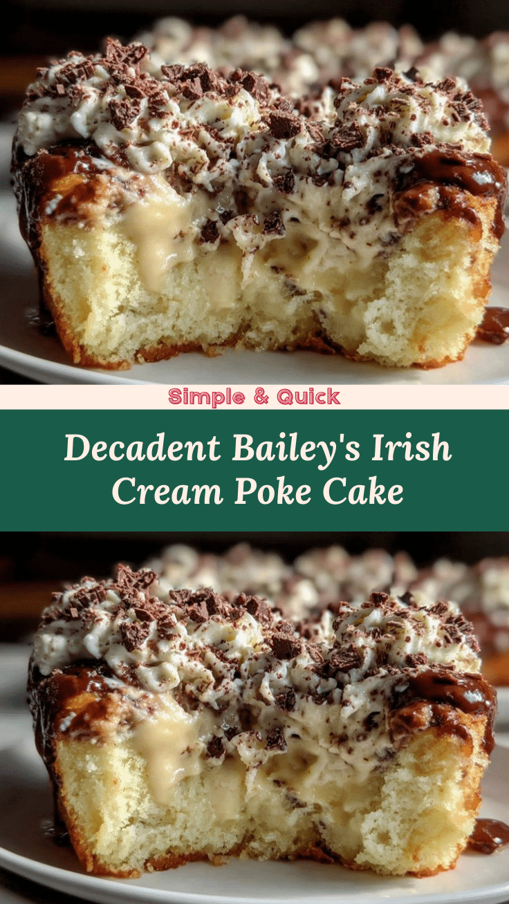 Baileys Irish Cream poke cake recipe