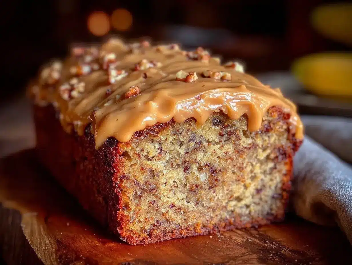 banana bread with brown butter frosting preparation steps
