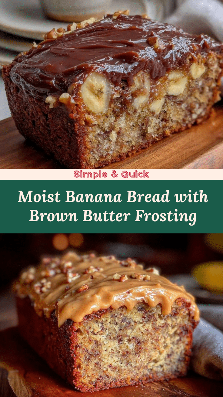 banana bread with brown butter frosting recipe