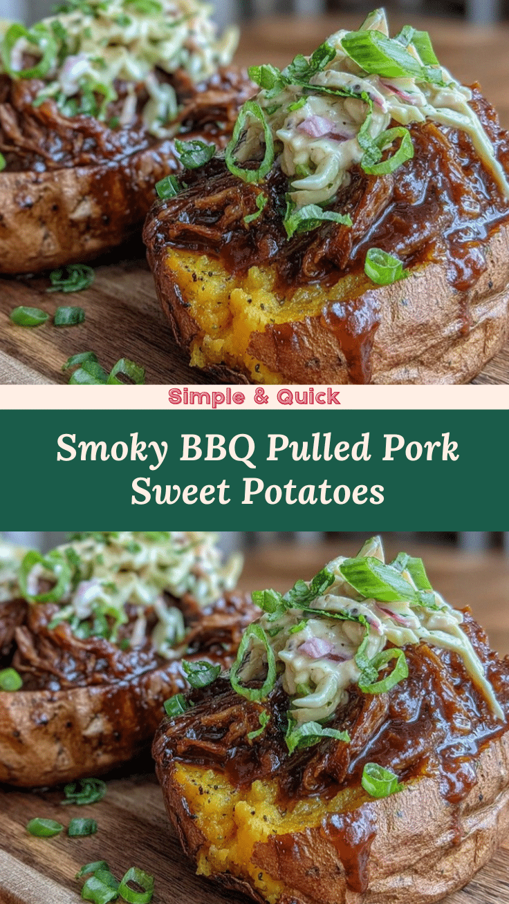BBQ pulled pork stuffed sweet potatoes recipe