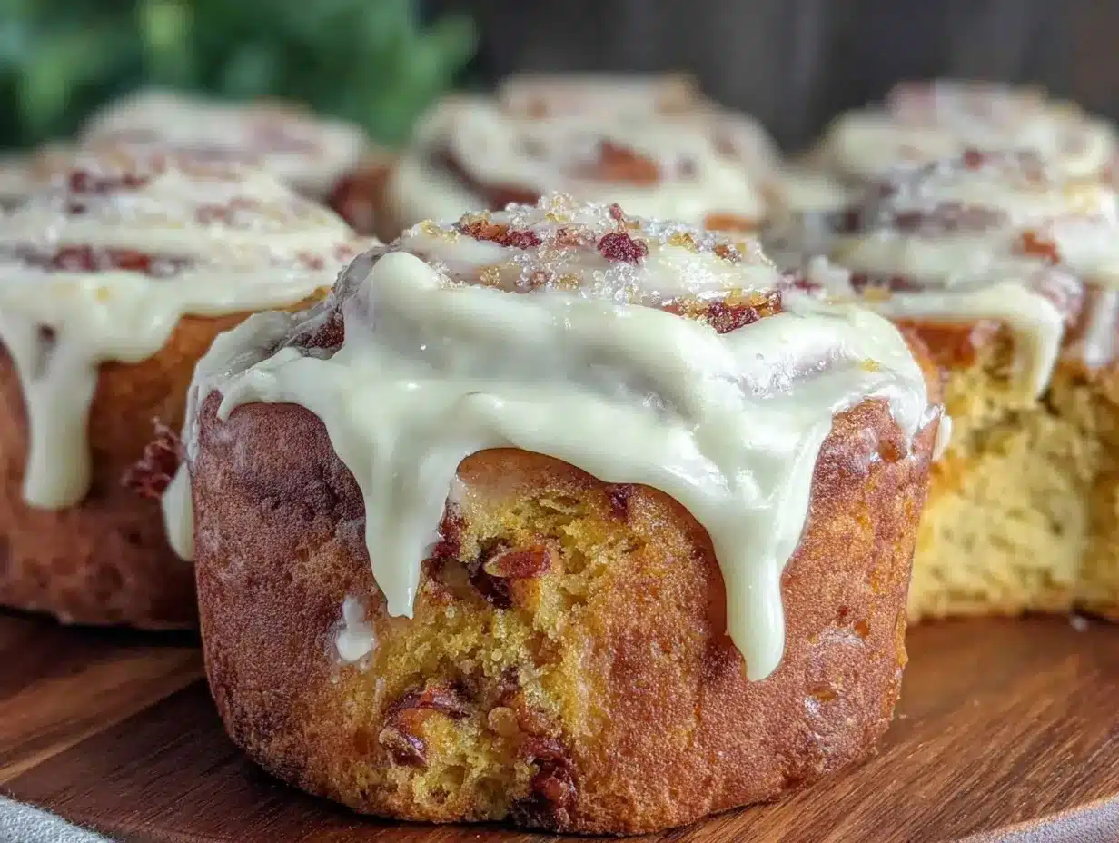 carrot cake cinnamon rolls preparation steps