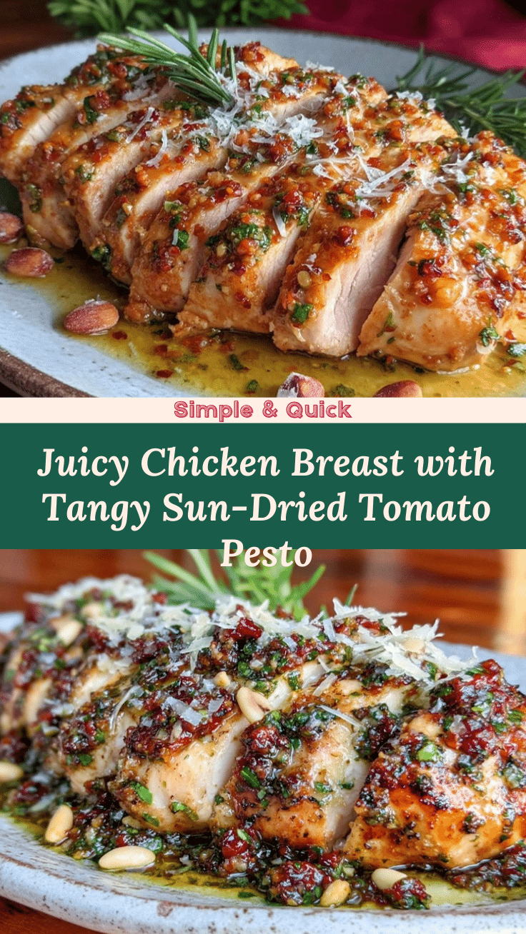 chicken breast with sun-dried tomato pesto recipe