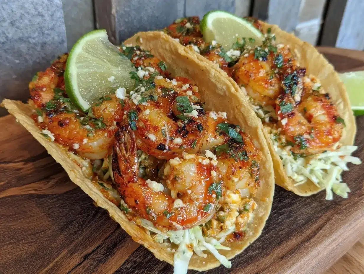 cilantro lime grilled shrimp tacos preparation steps