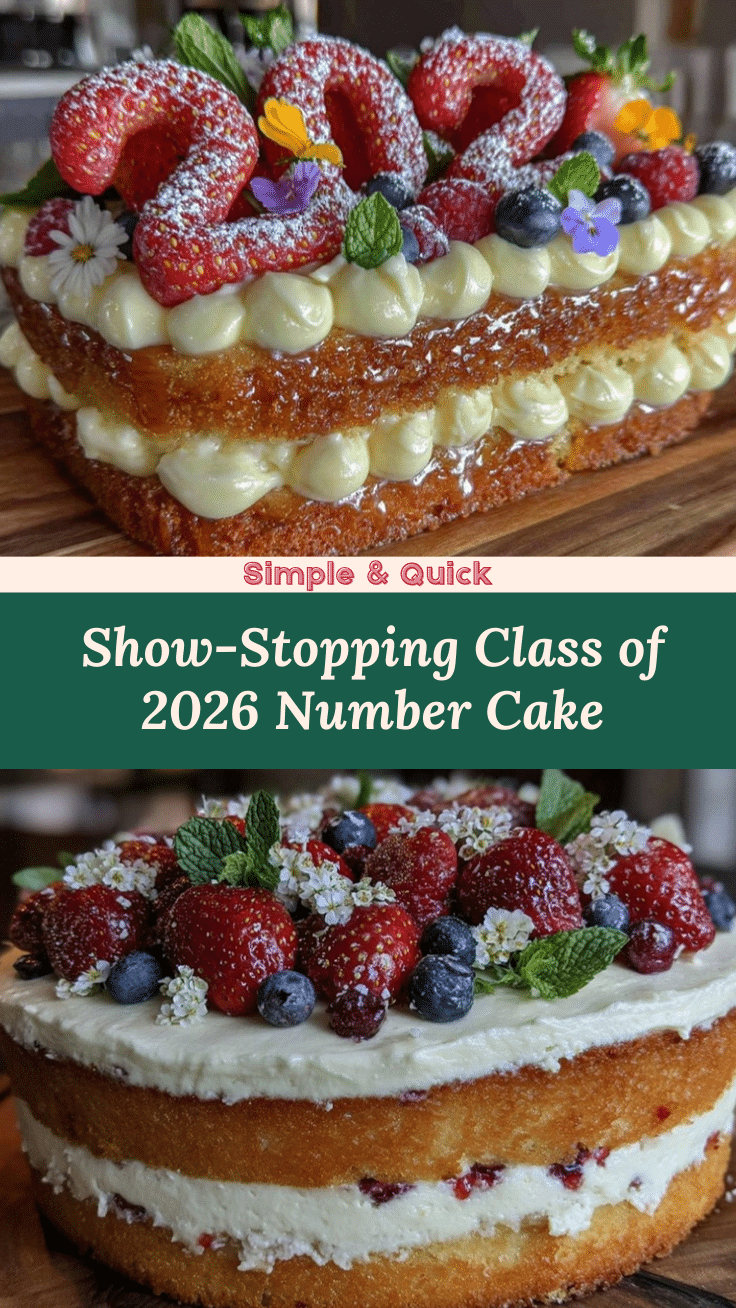 Class of 2026 Number Cake recipe