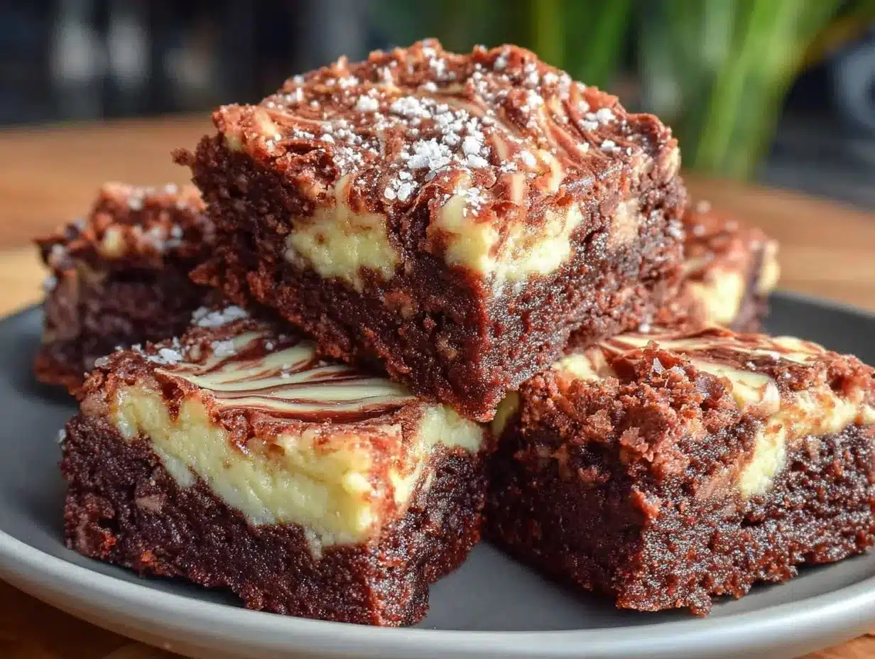 creamy brownies with tahini swirl preparation steps