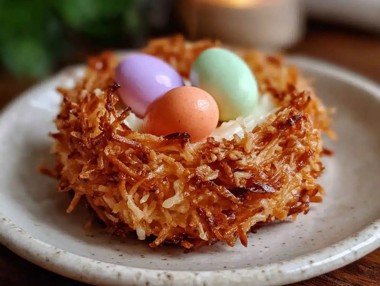 creamy coconut nest cake preparation steps