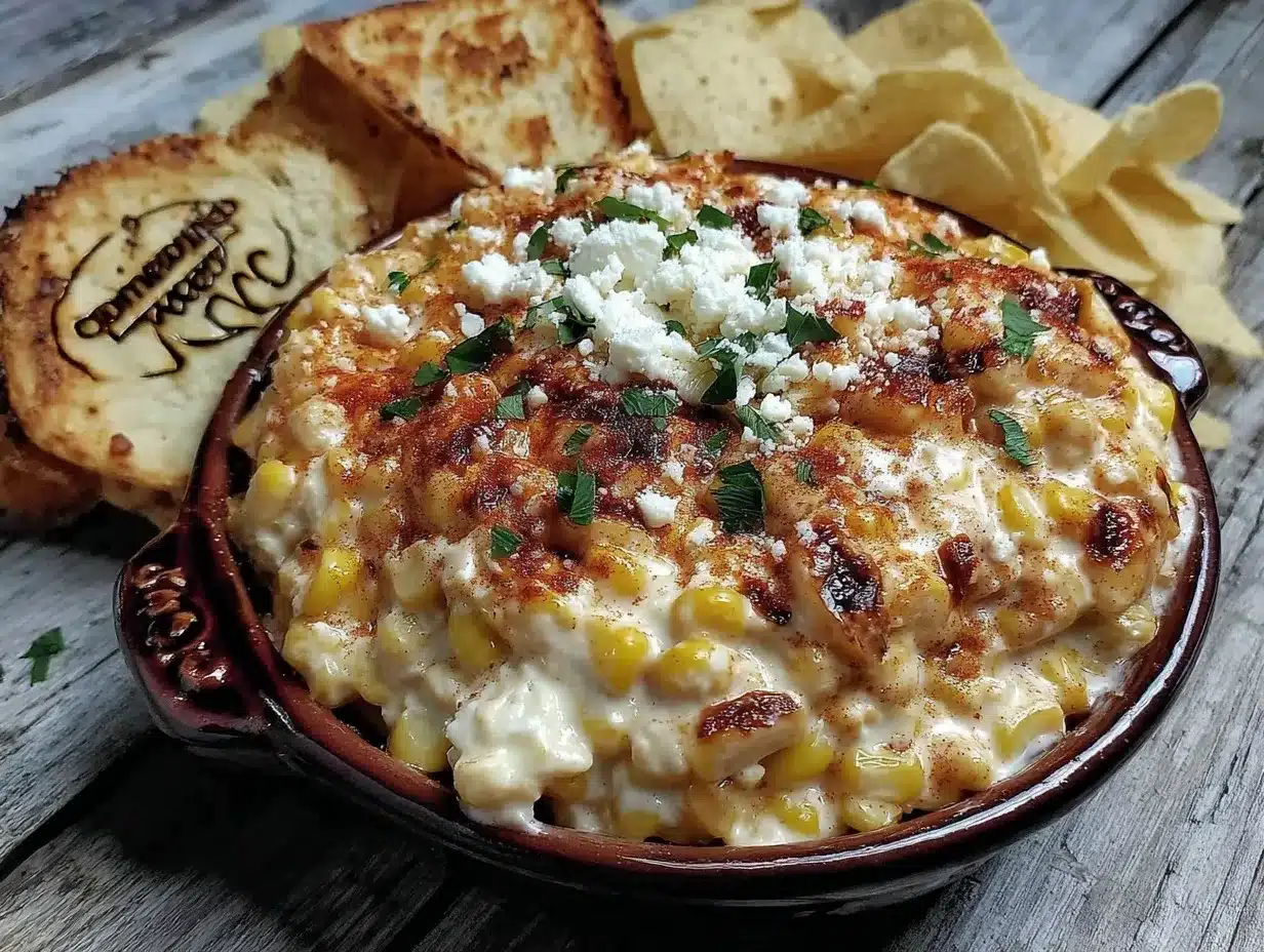 creamy elote mexican street corn dip preparation steps