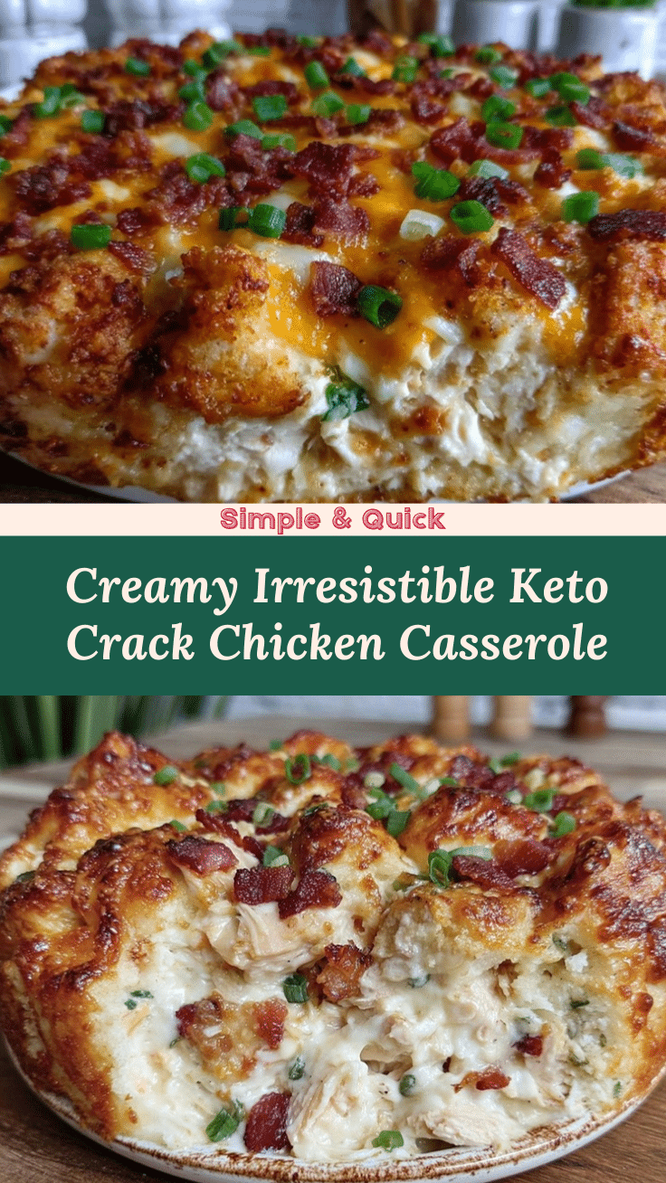 creamy keto crack chicken casserole recipe