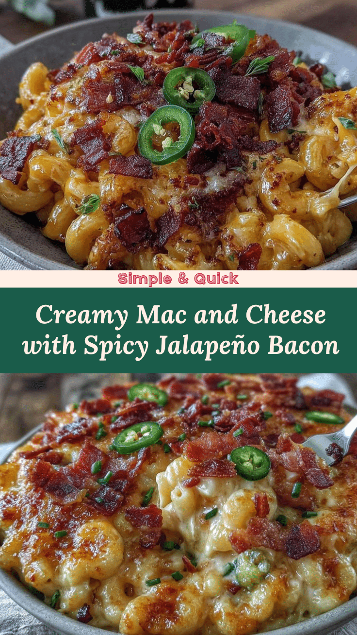 creamy mac and cheese with spicy jalapeño bacon recipe