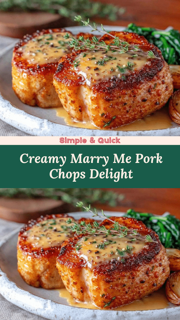 creamy marry me pork chops recipe
