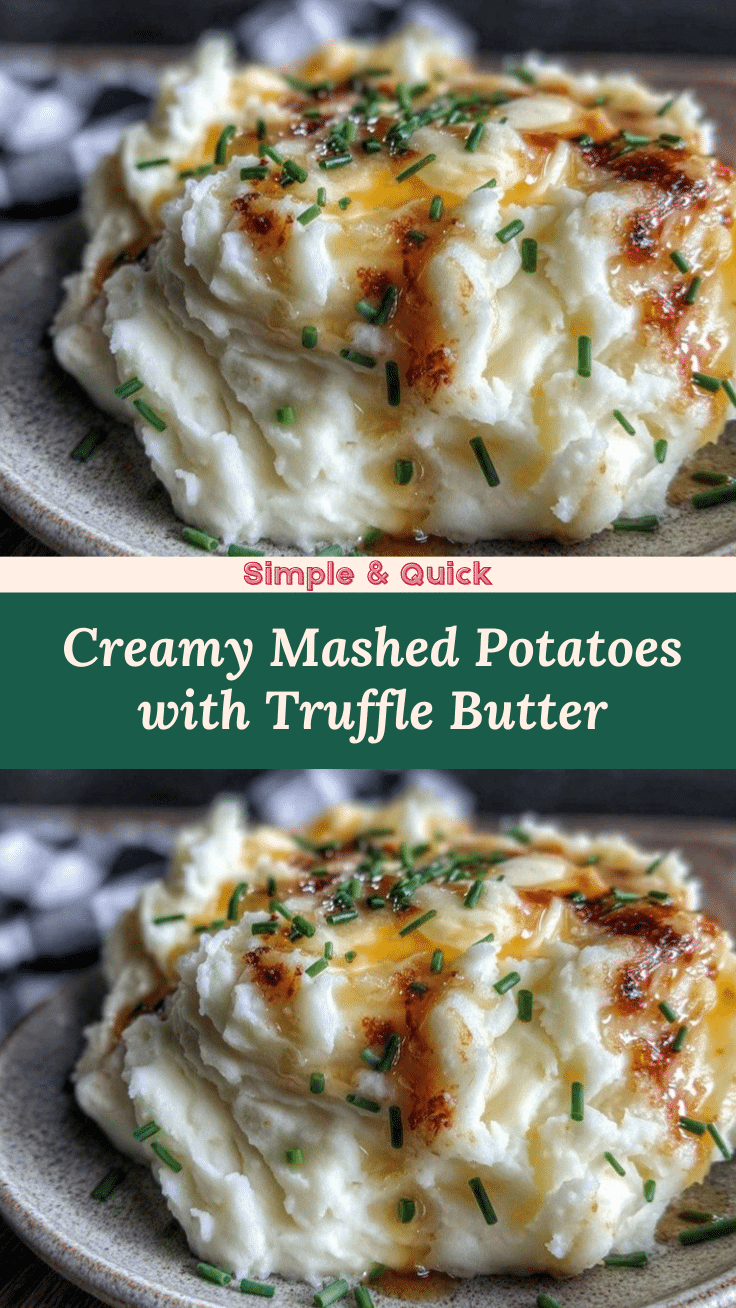 creamy mashed potatoes with truffle butter recipe