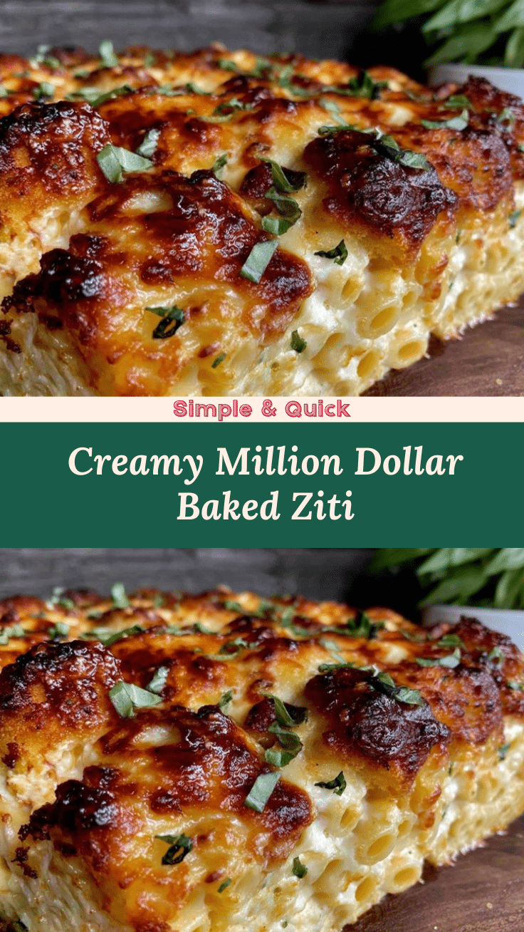 creamy million dollar baked ziti recipe