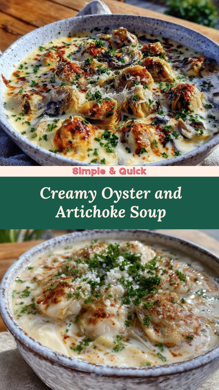 creamy oyster and artichoke soup recipe