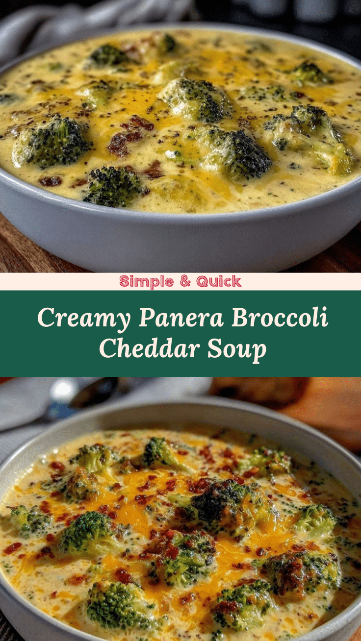 creamy Panera broccoli cheddar soup recipe recipe