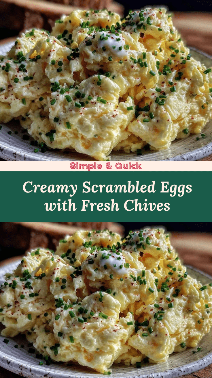 creamy scrambled eggs with chives and sour cream recipe