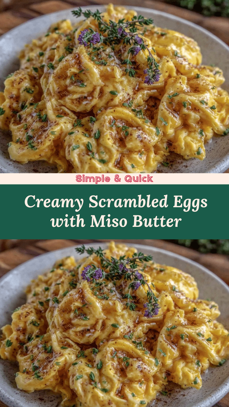 creamy scrambled eggs with miso butter recipe