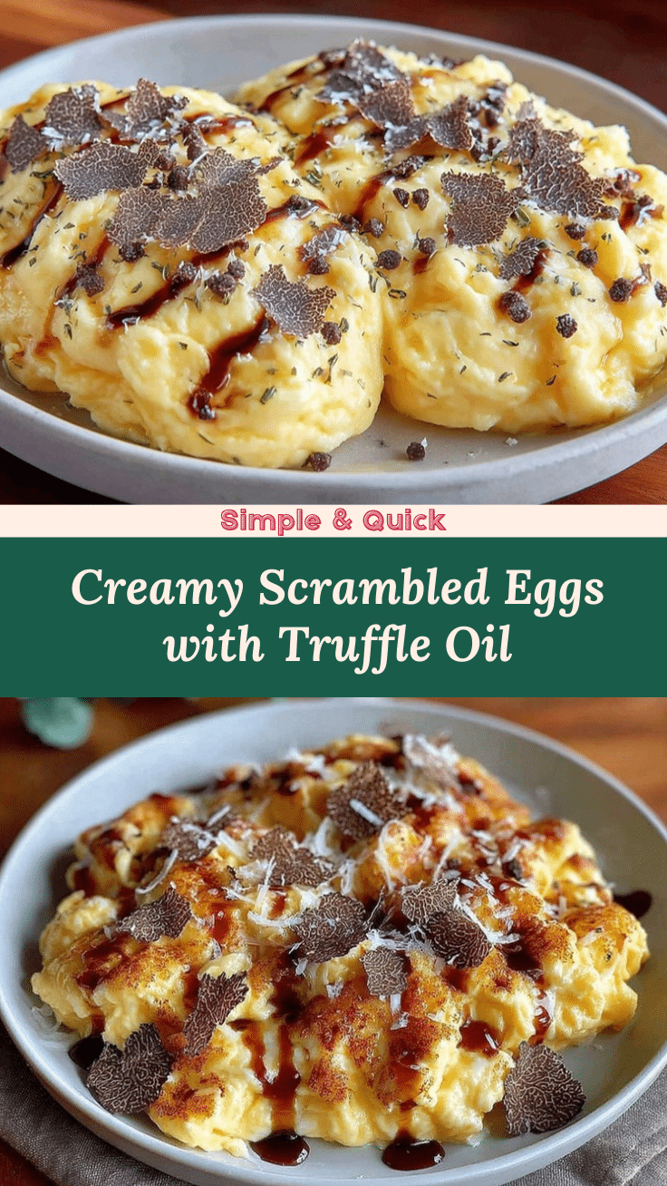 creamy scrambled eggs with truffle oil recipe