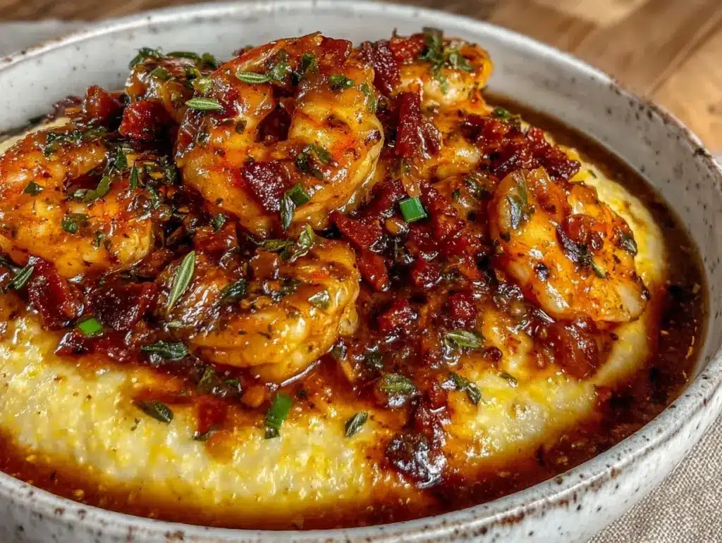 creamy shrimp and grits - featured image