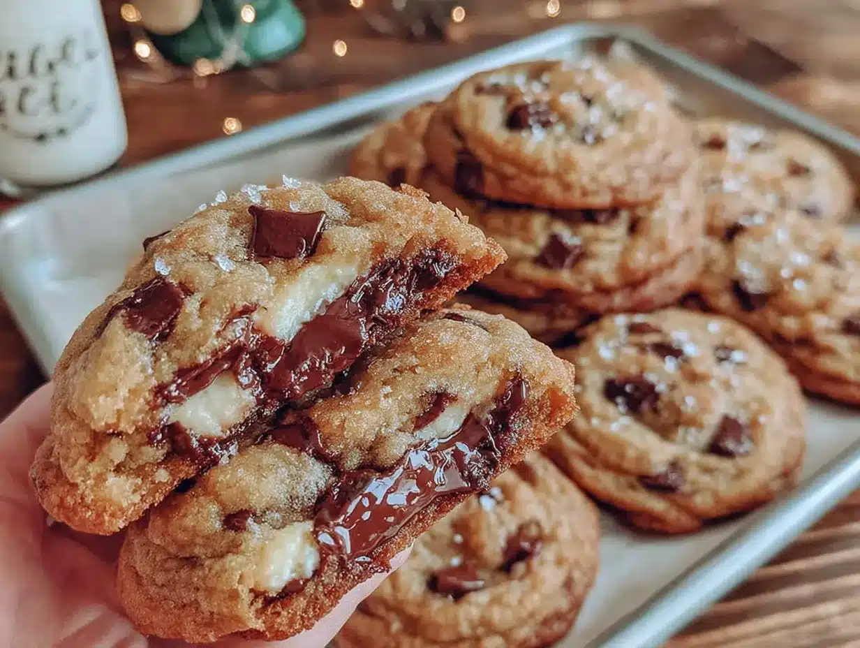 creamy soft-center chocolate chip cookies preparation steps